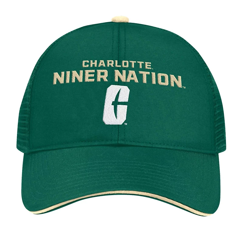Colosseum Charlotte 49ers Wyatt Primary Team Trucker Adjustable Hat