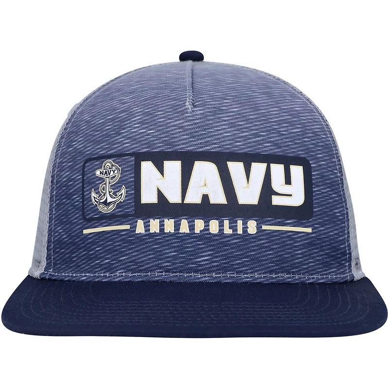 Colosseum Gray Midshipmen Snapback Hat