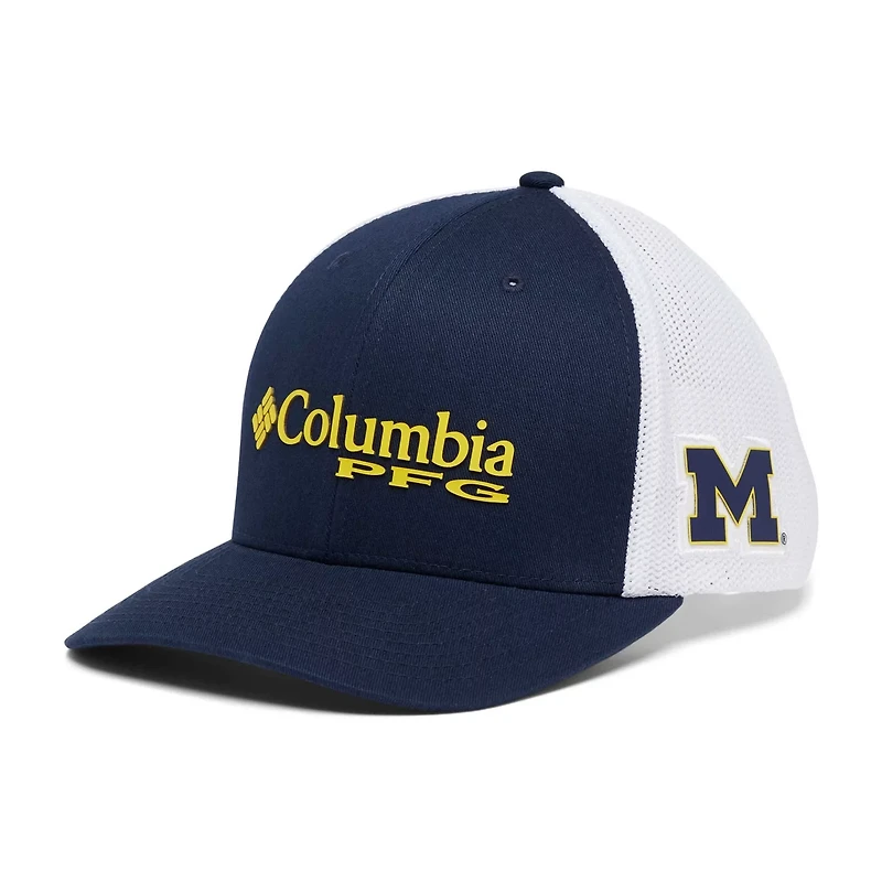 Columbia Michigan Wolverines PFG Adjustable Hat