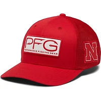 Columbia Nebraska Huskers PFG Hooks Flex Hat