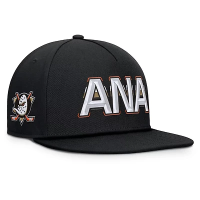 Fanatics Anaheim Ducks Authentic Pro Rink Team Code Snapback Hat