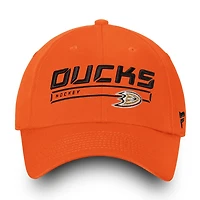 Fanatics Anaheim Ducks Authentic Pro Rinkside Fundamental Adjustable Hat