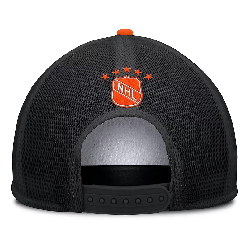 Fanatics Black Edmonton Oilers Decades Collection Foam Front Snapback Hat