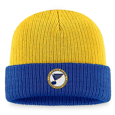Fanatics Blue St Louis Blues Heritage Vintage Cuffed Knit Hat