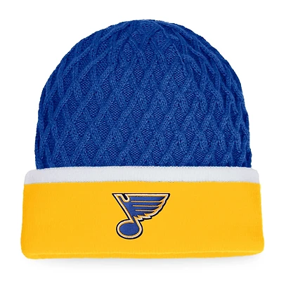 Fanatics /Blue St Louis Blues Iconic Striped Cuffed Knit Hat