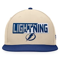 Fanatics Blue Tampa Bay Lightning Goalaso Snapback Hat