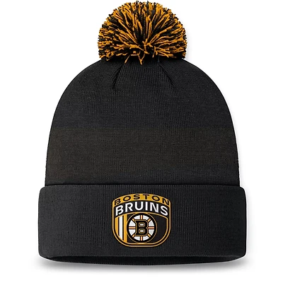 Fanatics Boston Bruins 2024 NHL Draft Cuffed Knit Hat with Pom