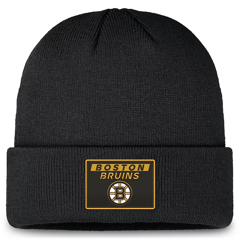 Fanatics Boston Bruins Authentic Pro Cuffed Knit Hat