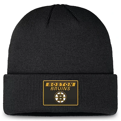 Fanatics Boston Bruins Authentic Pro Cuffed Knit Hat