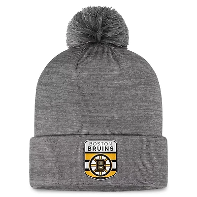 Fanatics Boston Bruins Authentic Pro Home Ice Cuffed Knit Hat with Pom