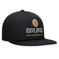 Fanatics Boston Bruins Authentic Pro Rink Lockup Snapback Hat