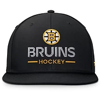 Fanatics Boston Bruins Authentic Pro Rink Lockup Snapback Hat