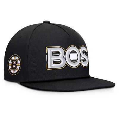 Fanatics Boston Bruins Authentic Pro Rink Team Code Snapback Hat