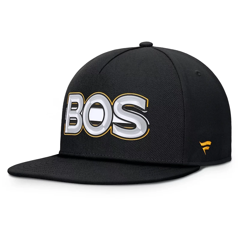 Fanatics Boston Bruins Authentic Pro Rink Team Code Snapback Hat