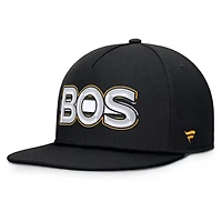 Fanatics Boston Bruins Authentic Pro Rink Team Code Snapback Hat
