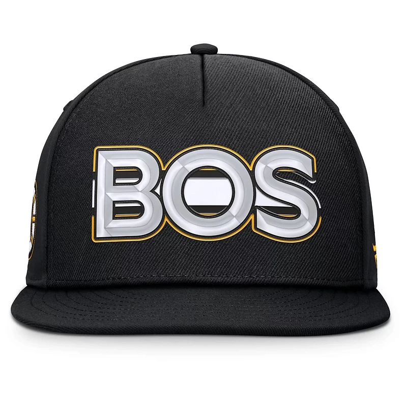 Fanatics Boston Bruins Authentic Pro Rink Team Code Snapback Hat