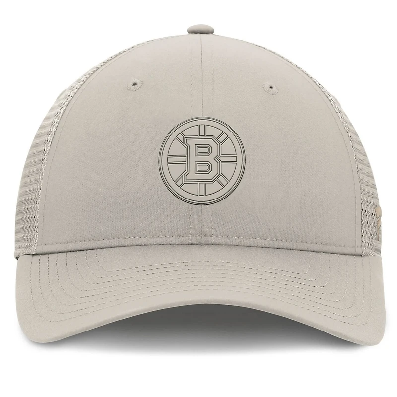 Fanatics Boston Bruins Authentic Pro Road Trucker Adjustable Hat