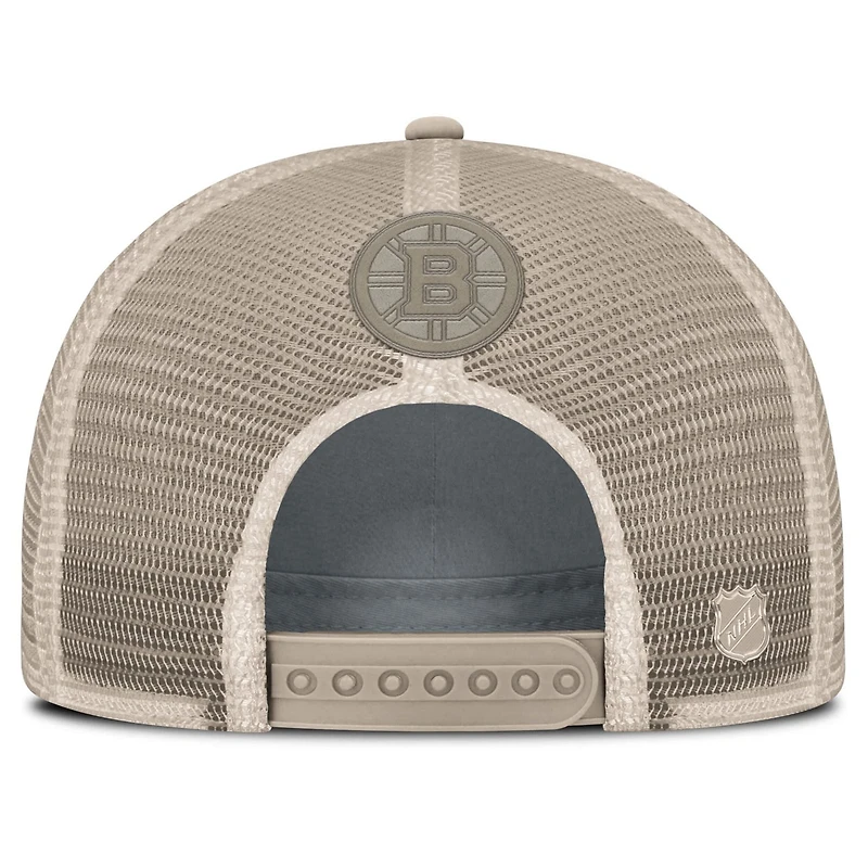 Fanatics Boston Bruins Authentic Pro Road Trucker Adjustable Hat