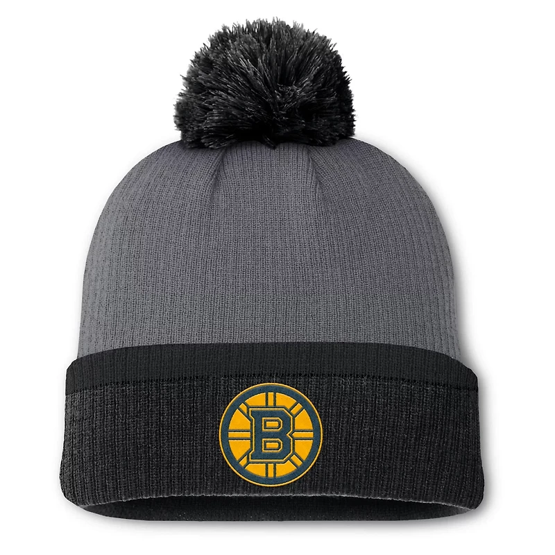 Fanatics Boston Bruins Cuffed Knit Hat with Pom