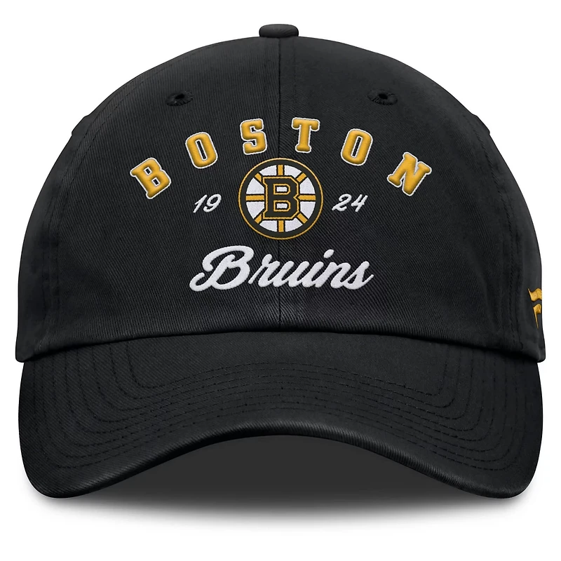 Fanatics Boston Bruins Fundamental Dasher Arch Adjustable Hat