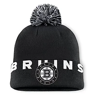 Fanatics Boston Bruins Fundamental High Stick Cuffed Knit Hat with Pom