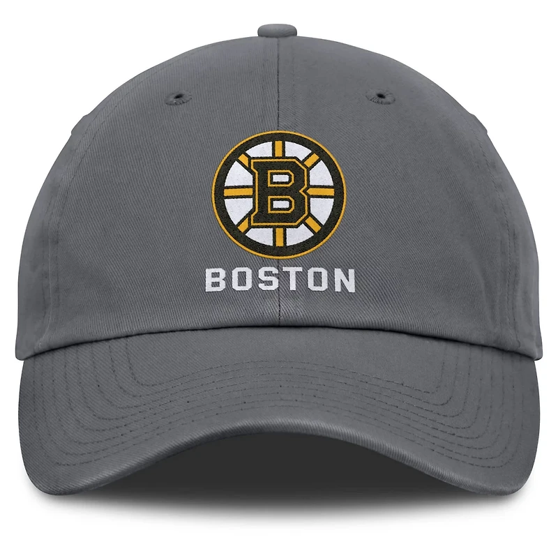 Fanatics Boston Bruins Washed Adjustable Hat