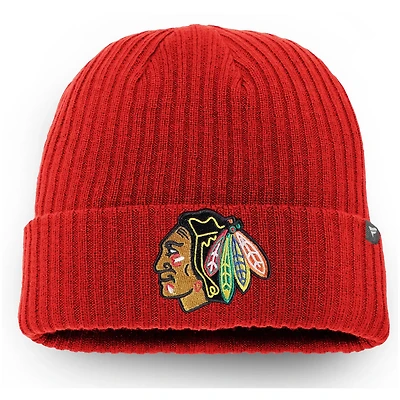 Fanatics Branded Chicago Blackhawks Core Primary Logo Cuffed Knit Hat
