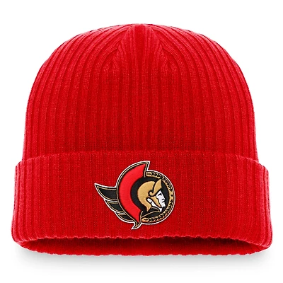 Fanatics Branded Ottawa Senators Core Primary Logo Cuffed Knit Hat