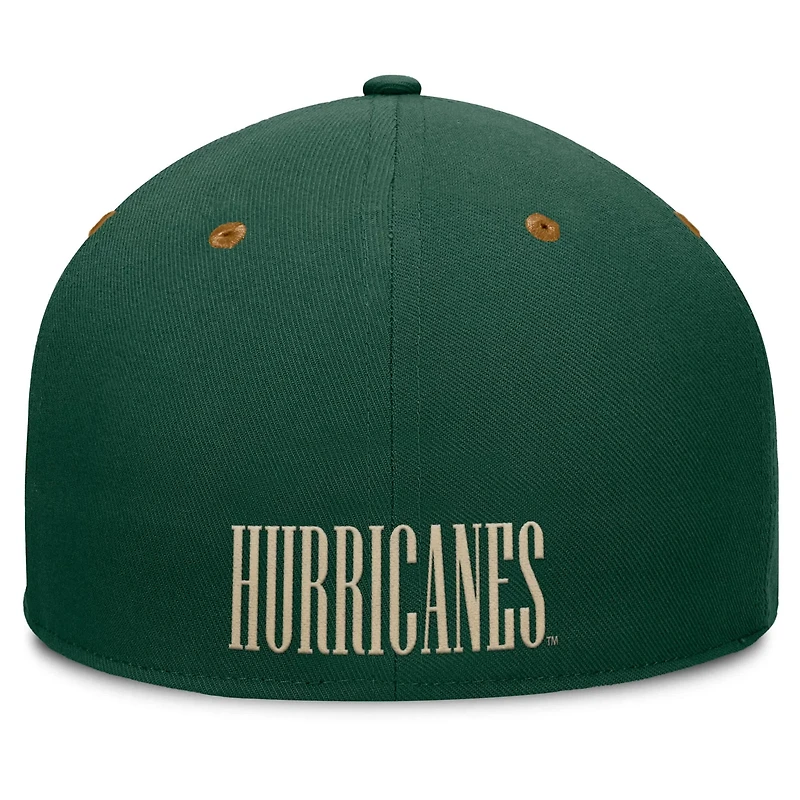 Fanatics Brown Miami Hurricanes NoBo Fitted Hat