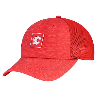 Fanatics Calgary Flames Authentic Pro Adjustable Trucker Hat