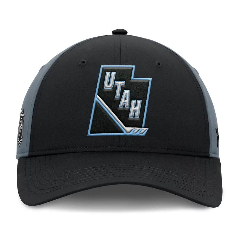 Fanatics Charcoal Utah Mammoth Utah Badge Adjustable Hat