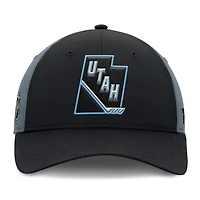 Fanatics Charcoal Utah Mammoth Utah Badge Adjustable Hat