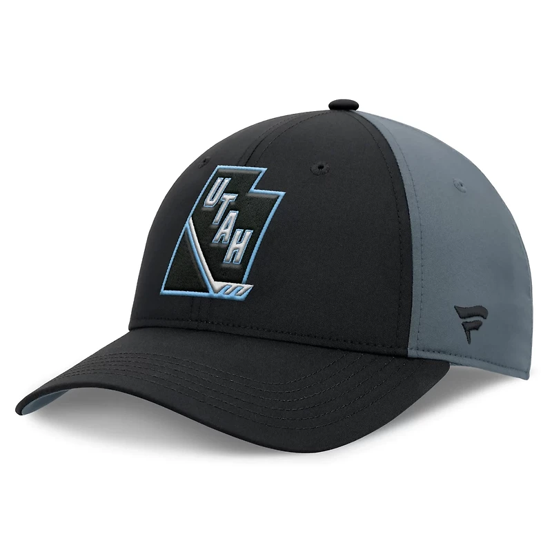 Fanatics Charcoal Utah Mammoth Utah Badge Adjustable Hat