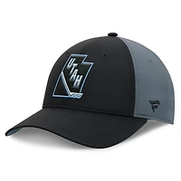 Fanatics Charcoal Utah Mammoth Utah Badge Adjustable Hat