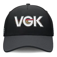 Fanatics Charcoal Vegas Golden Knights Authentic Pro Rink Team Code Flex Hat