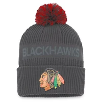 Fanatics Chicago Blackhawks Authentic Pro Home Ice Cuffed Knit Hat with Pom
