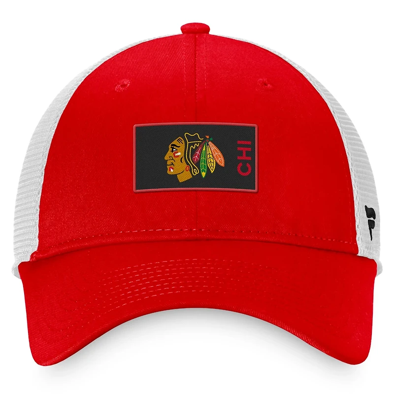 Fanatics Chicago Blackhawks Authentic Pro Rink Trucker Snapback Hat