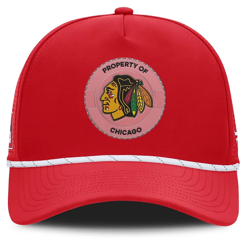 Fanatics Chicago Blackhawks Centennial Pinched Front Adjustable Hat