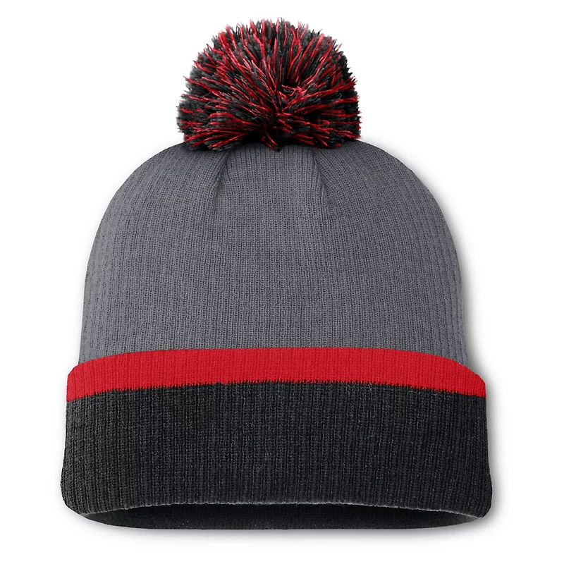 Fanatics Chicago Blackhawks Cuffed Knit Hat with Pom