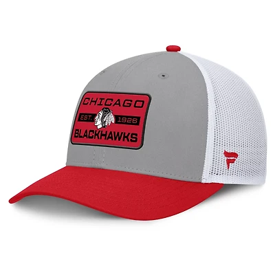Fanatics Chicago Blackhawks Fundamental Adapt Trucker Adjustable Hat