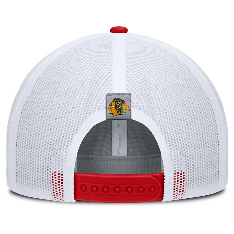 Fanatics Chicago Blackhawks Fundamental Adapt Trucker Adjustable Hat