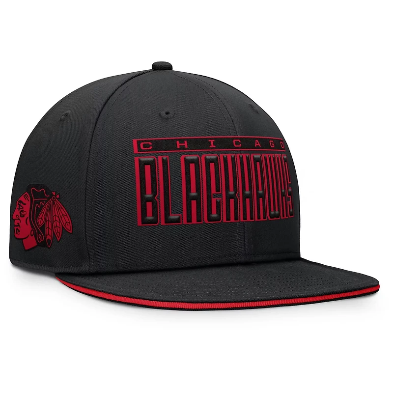 Fanatics Chicago hawks Fundamental Gino Stack Snapback Hat
