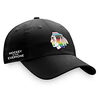 Fanatics Chicago hawks Team Logo Pride Adjustable Hat