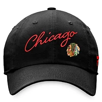 Fanatics Chicago hawks True Classic Retro Script Adjustable Hat