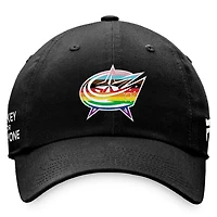 Fanatics Columbus Blue Jackets Team Logo Pride Adjustable Hat