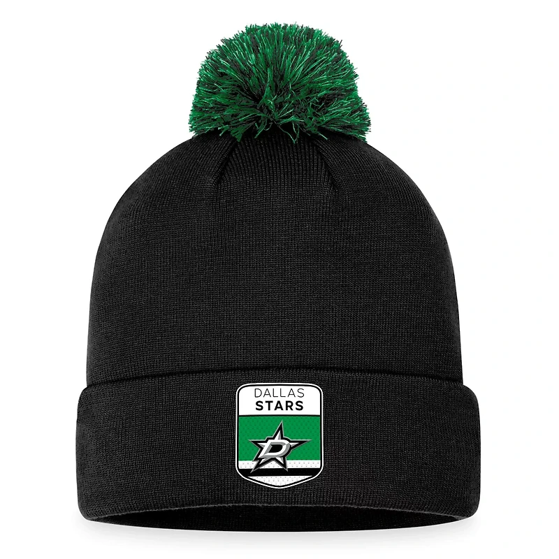 Fanatics Dallas Stars NHL Draft Cuffed Knit Hat with Pom