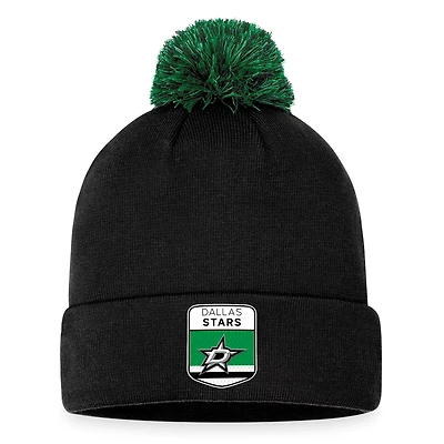 Fanatics Dallas Stars NHL Draft Cuffed Knit Hat with Pom