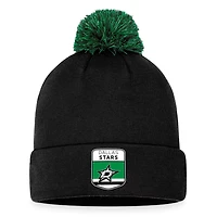 Fanatics Dallas Stars NHL Draft Cuffed Knit Hat with Pom