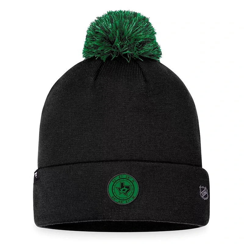 Fanatics Dallas Stars NHL Draft Cuffed Knit Hat with Pom