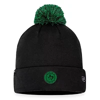 Fanatics Dallas Stars NHL Draft Cuffed Knit Hat with Pom
